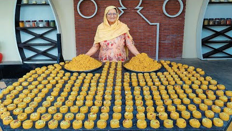 1000 LADDU  | Besan Ke Laddu | Indian Sweets | Veg Village Food