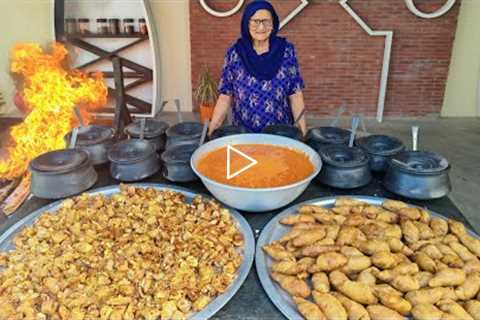 CHICKEN STYLE HANDI MASALA GRAVY!!! With Chaap & kathal | Indian Masala Curry | Veg Village food