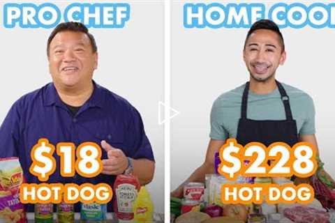 $228 vs $18 Hot Dog: Pro Chef & Home Cook Swap Ingredients | Epicurious