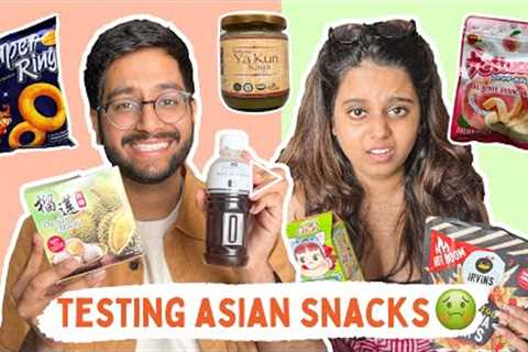 Tasting the WORST Asian Snacks with @Aishwarya Mohanraj 🤢 #TestedByShivesh