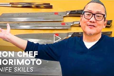 Iron Chef Masaharu Morimoto Shows Off His Famous Knife Skills | Delish