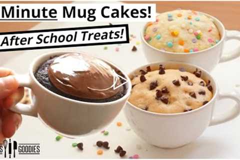 1 Minute Microwave Mug Cake Recipes | 3 Back To School Treats!