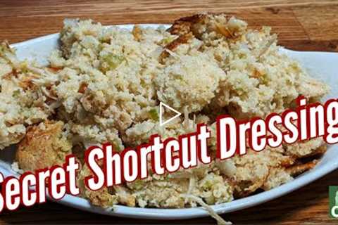 Secret Shortcut Cornbread Dressing, Simple Ingredient Old Fashioned Southern Cooking