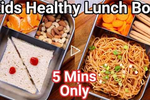 Top Kids Lunch Box Recipe Ideas in 5 Mins | Healthy Indian School Tiffin Box Recipes for Kids