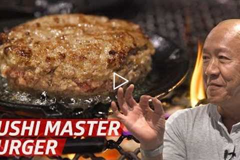 Legendary Sushi Chef Masa Invented a New Way to Cook Burgers — Prime Time