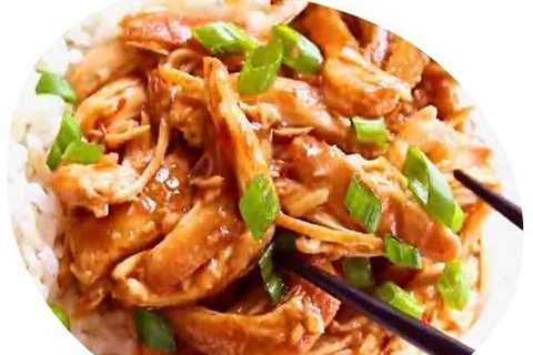 Easy Slow Cooker Mongolian Chicken. So Tasty!