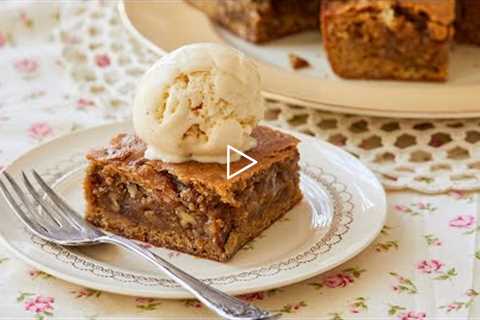 Maple Pecan Blondies | Bigger Bolder Baking