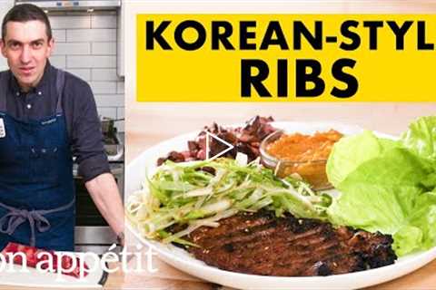 Chris Makes Korean-Style Short Ribs | From The Home Kitchen | Bon Appétit