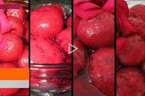 Dessert recipes- Rose Rasgulla #food #foodlovers #recipes #desserts #bengalisweets #bengalirecipes