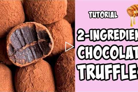 2-Ingredient Truffles! tutorial #Shorts