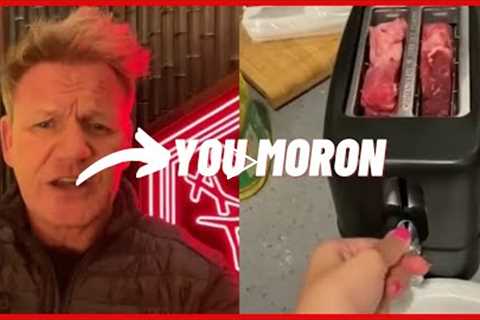 Gordon Ramsay Reacts To Tiktok Cooking Videos Part 2 | Tiktok Compilations #ramsayreacts