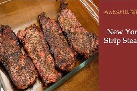 Grilling New York Strip Steaks over Charcoal | How to Grill New York Strip Steaks | AntStill BBQ
