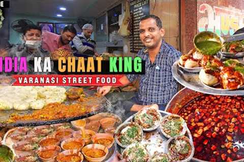 India''''s Best 7-COURSE CHAT Feast at Chaat KING of VARANASI | Insane Indian Street Food of U.P..