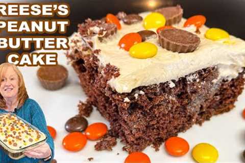 Reese''s PEANUT BUTTER CUP Poke Cake