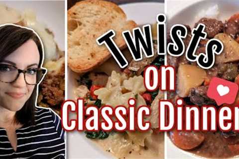 Twists on classic recipes!!  3 INCREDIBLE dinners!  Winner Dinners 152