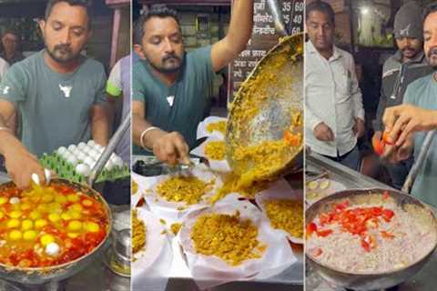 King of Egg Bhurji in India | 500 Egg Bhurji Finishes an Hour | Indian Street Food