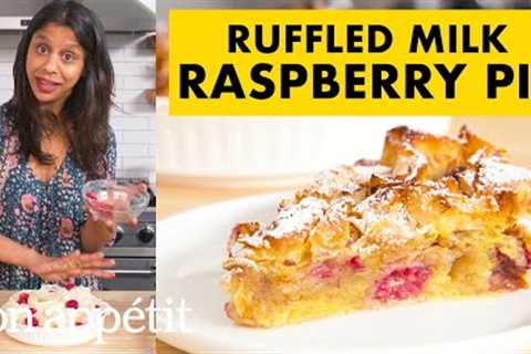 How To Make Ruffled Milk Raspberry Pie | From The Home Kitchen | Bon Appétit