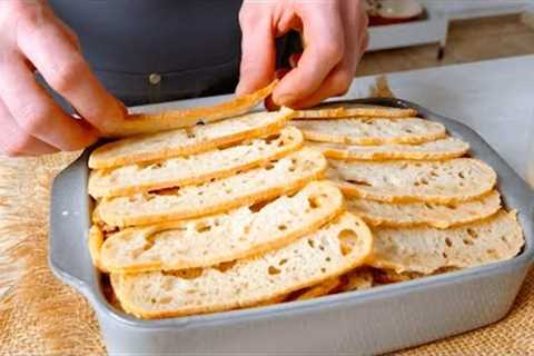 The Yummiest Way Ever To Use Leftover Bread – Unbelievable!
