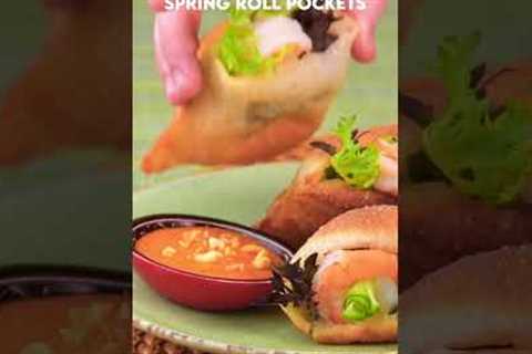 Take your spring rolls up a notch! This spring roll pocket hack is sure to impress! #shorts