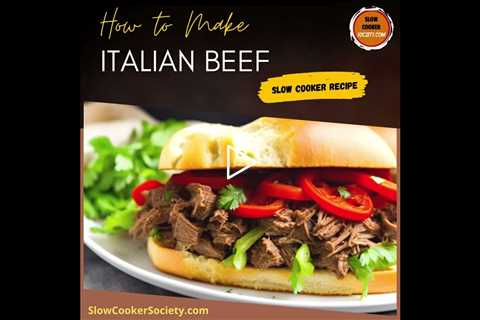 Easy Crock Pot Italian Beef Recipe | Delicious Slow Cooker Italian Beef