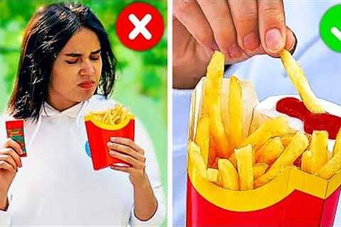 SMART FAST FOOD HACKS || Ways To Eat Your Favorite Food