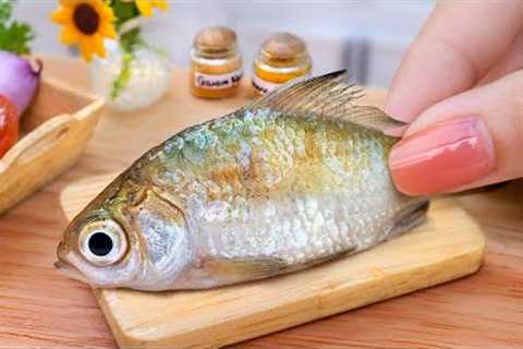 Delicious Fish Recipe Idea 🐟 Cooking Tasty Fish Fry Masala in Miniature Kitchen with Mini Yummy