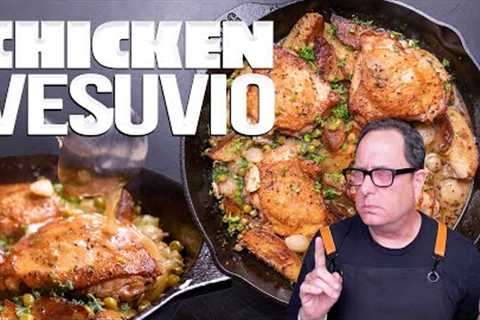 THE BEST ONE PAN CHICKEN DINNER - CHICKEN VESUVIO! | SAM THE COOKING GUY