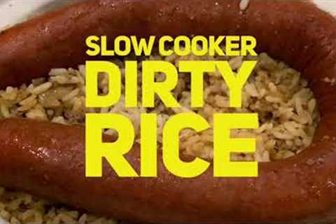 Crockpot Dirty Rice | Easy Slow Cooker Rice | John Eats Chep