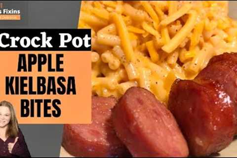 Crock Pot Apple Kielbasa Bites - Simple Appiziter or Kid Friendly Meal!!!