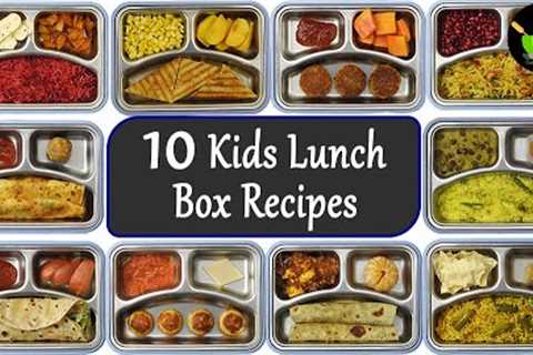 10 Kid's Tiffin Recipes  | Easy Lunch Box Ideas | Kids Lunch Box Recipes | Indian Lunch Box Recipes