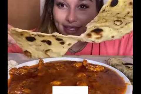 when foreigners try indian food #mukbang #indianfood