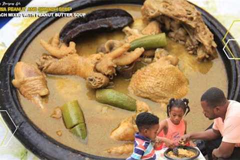 Let''s Prepare Healthy Ghanaian Green Peanut Soup || Special Akok) Nkate-Konto Nkwan With Fufu