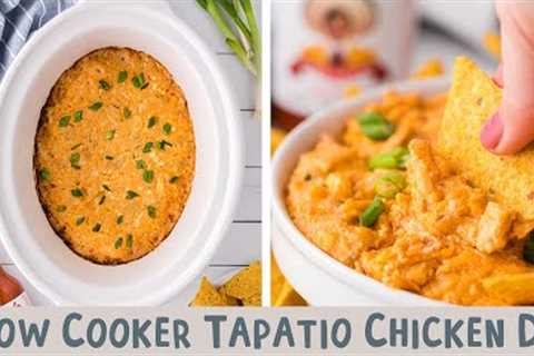 Slow Cooker Tapatio Chicken Dip {even better than buffalo chicken dip!}