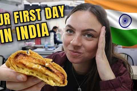 FOREIGNERS trying DELHI street food for FIRST TIME 🇮🇳 (INDIA travel vlog)