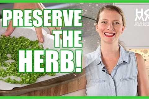 3 Ways to Preserve Fresh Herbs For Cooking