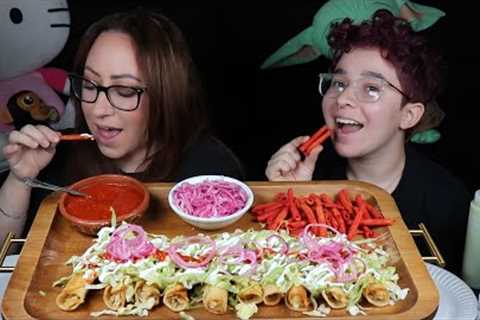 FLAUTAS MUKBANG | MEXICAN FOOD