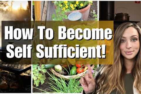How To Become More Self Sufficient | 10 Steps to Sustainability