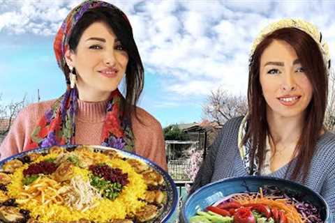 We Cooked A Special Iranian Dish Called Jewellery Pilaf and Chicken! Village Life in Iran 2023