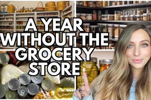 A Year Without The Grocery Store | Prepping for Rising Food Cost & Shortages!