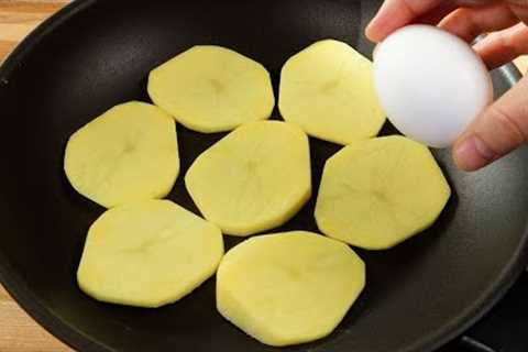 1 Potato 2 eggs! Quick recipe perfect for breakfast. Delicious potato omelet recipe