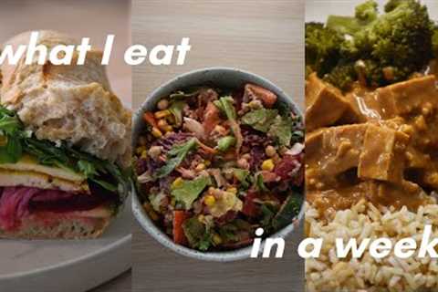what i eat in a busy week - easy & quick vegan meals