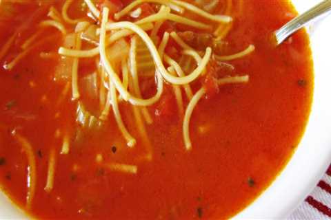 Comment préparer une délicieuse soupe de tomates aux vermicelles