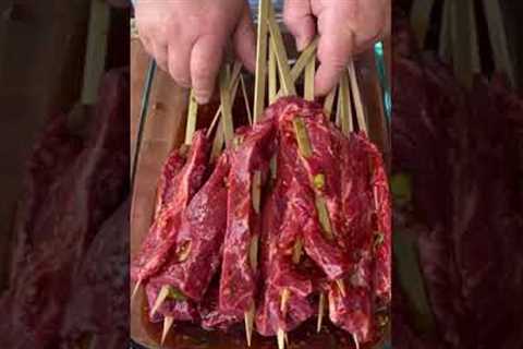 spicy thai steak on a stick | HowToBBQRight Shorts