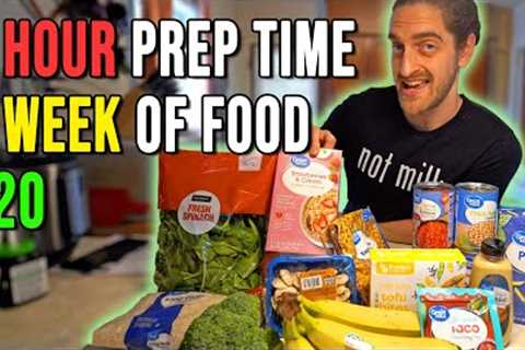 $20 Vegan 1 Week Meal Prep in 1 hour!? (Healthy & Easy)