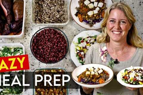 LAZY PLANT-BASED MEAL PREP HACKS FOR A WEEK (What I Eat in a Day)