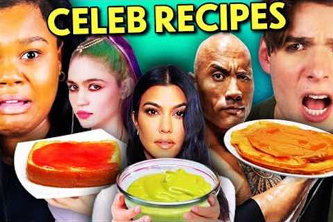 We Try Celebrities'' Viral Recipes! (Cheezy Takis, Pizza Toast , Avocado Pudding)