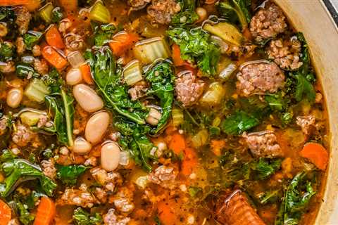 Sausage and Kale Soup with White Beans