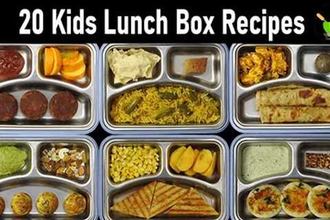 20  Lunch Box Recipes For Kids | Indian Lunch Box Recipes  | Easy And Quick Tiffin Ideas For Kids