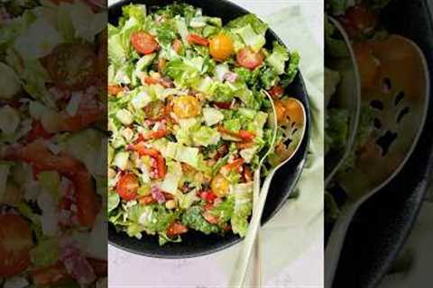 Big Chopped Salad - The Scrumptious Edition #lettuce #salad #cooking #shorts