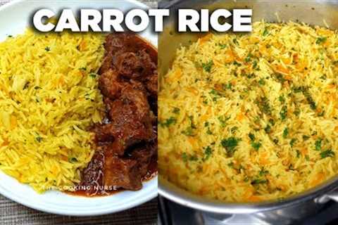 CARROT RICE recipe with saffron | The cooking nurse